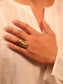 Myra Golden Tribal Finger Ring