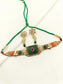 Brisa R&G Carved Stone Fusion Kundan Choker Set