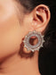 Monika Light Green American Diamond Silver Plated Tops