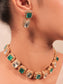 Pahaani Green Kundan Choker Set