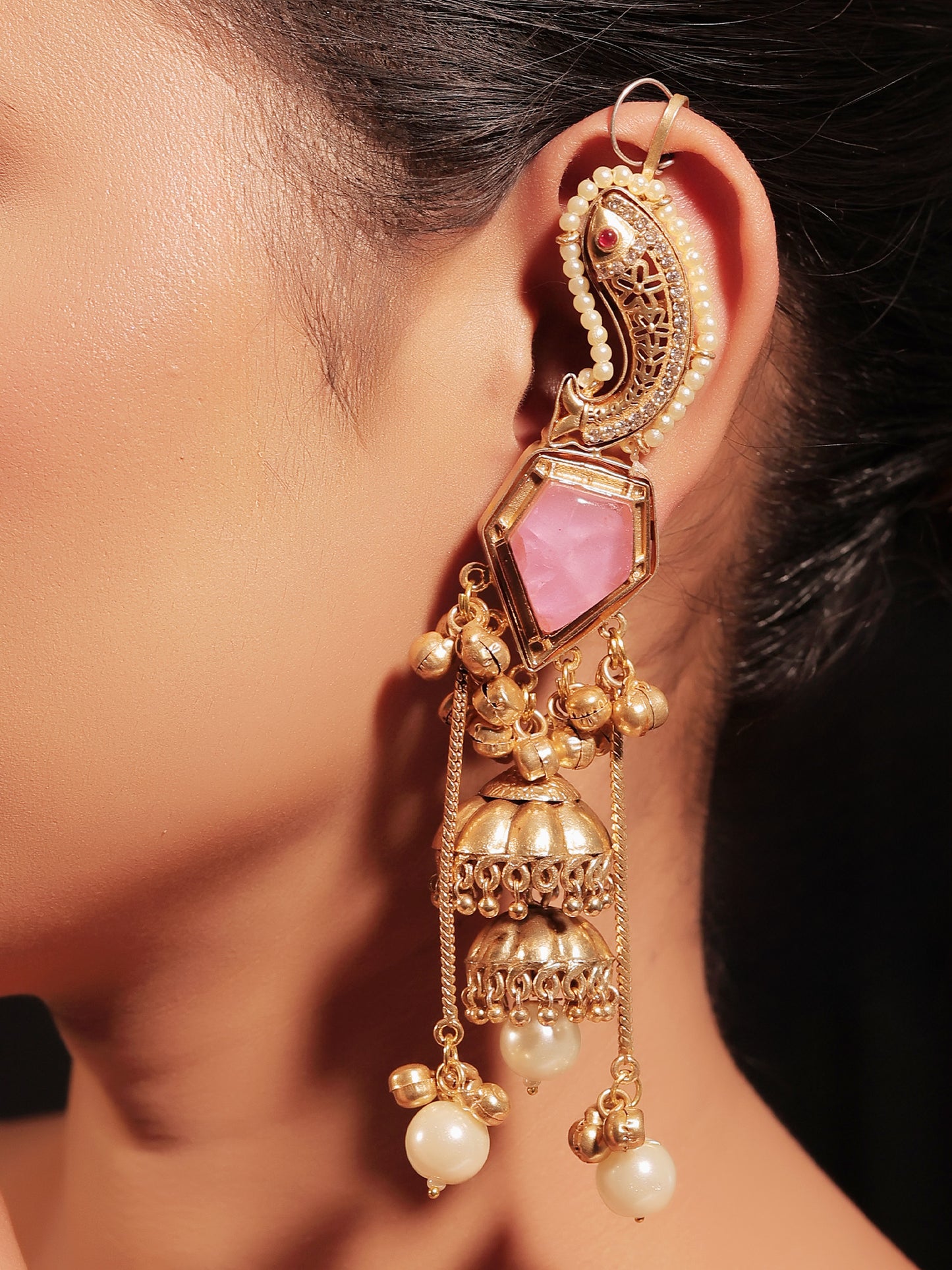 Rashmi Baby Pink Boutique Jhumki