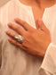 Roopa Silver Tribal Finger Ring