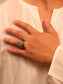 Haridra Grey Men's Finger Ring