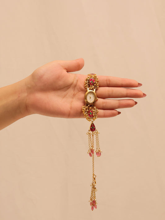 Sargam's Paachi Kundan Watch
