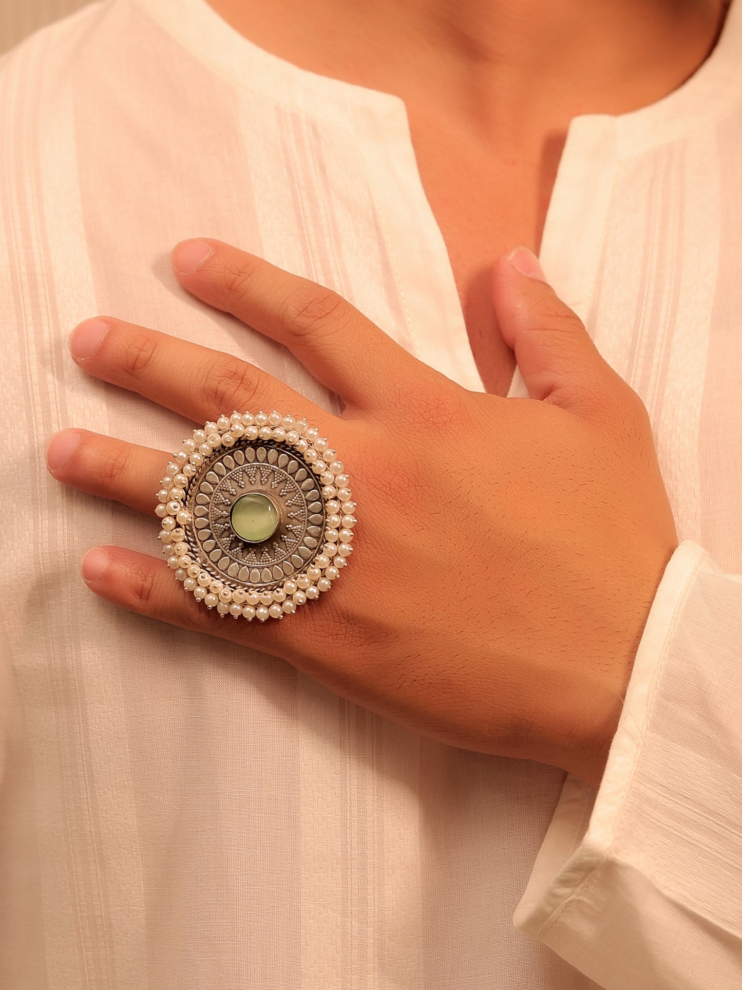 Birch Mint Green Men's Finger Ring