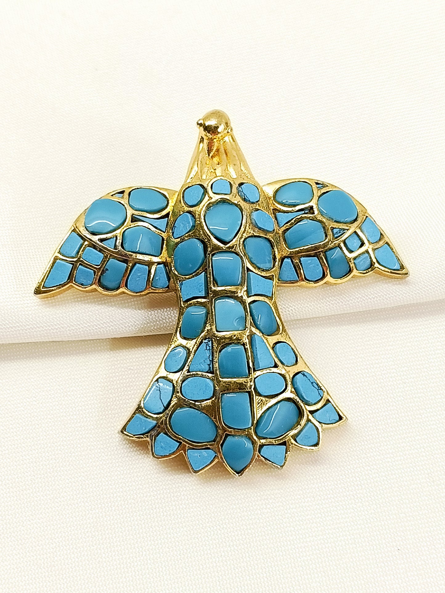 Shaurman Firozi Men's Eagle Collar Brooch