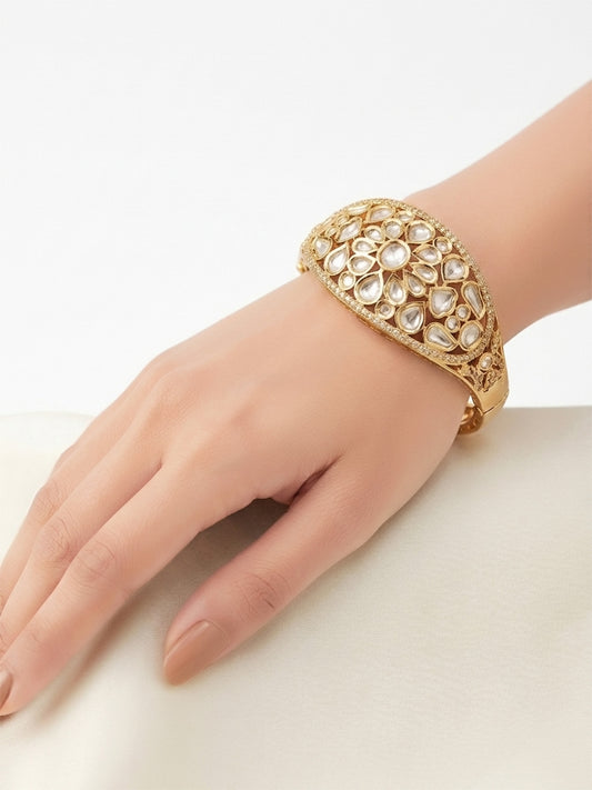 Arabella White Kundan Bracelet