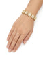 Aashi White Gold Plated Kundan Bracelet