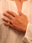 Raksh Golden Men's Finger Ring