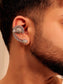 Hitesh Plain Men's Earring With Stud