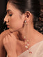 Madhulata Pink Kundan Earrings