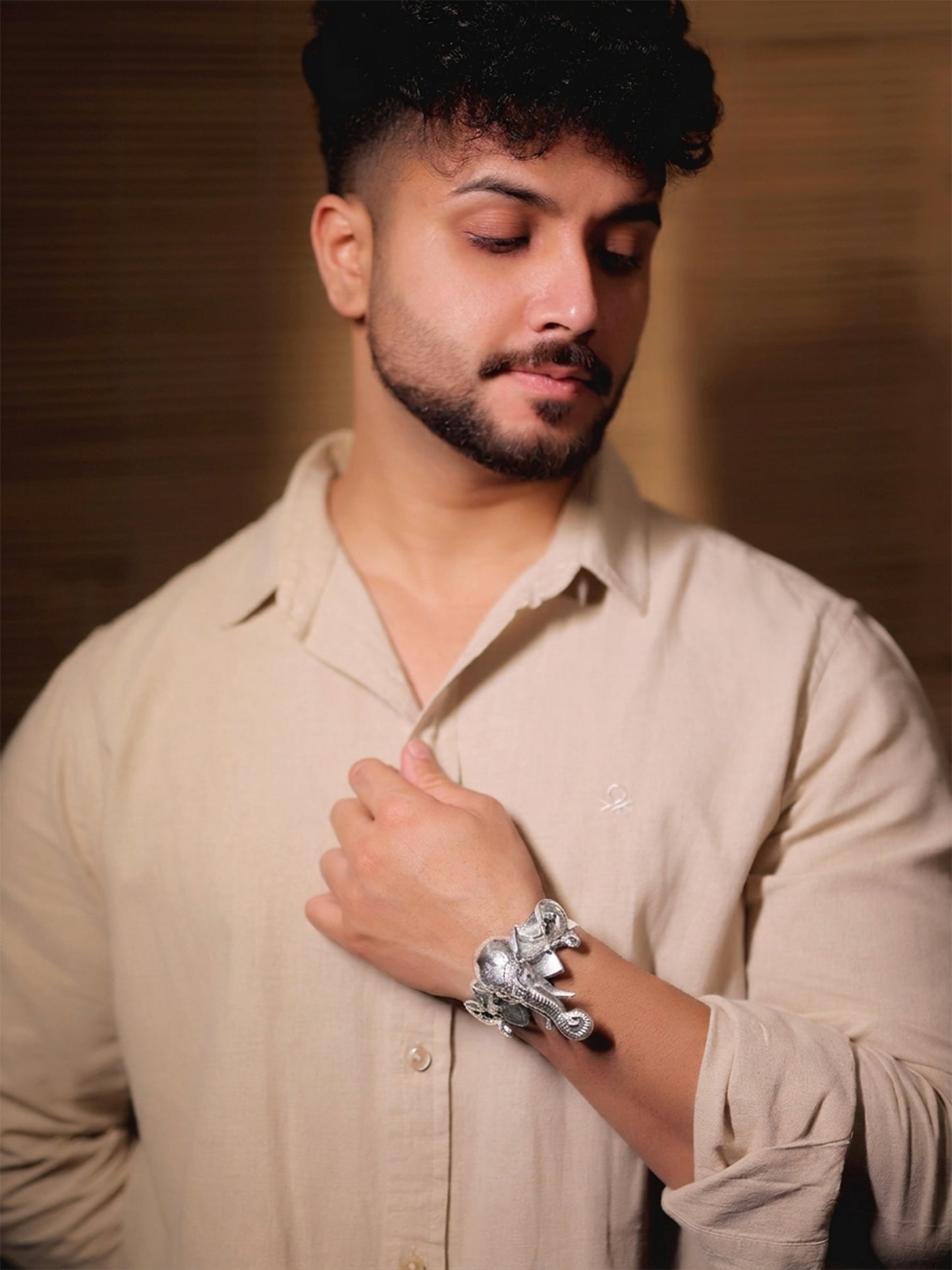 Aayansh Silver Men's Bracelet