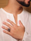Akoya Purple Men's Finger Ring