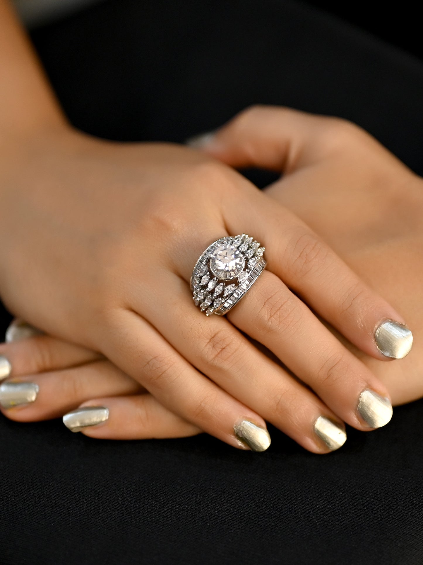 Neema American Diamond Finger Ring