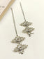 Deborah Lavender 92.5 Silver American Diamond Two In One Bracelet