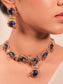 Ganishka Blue Boutique Necklace Set