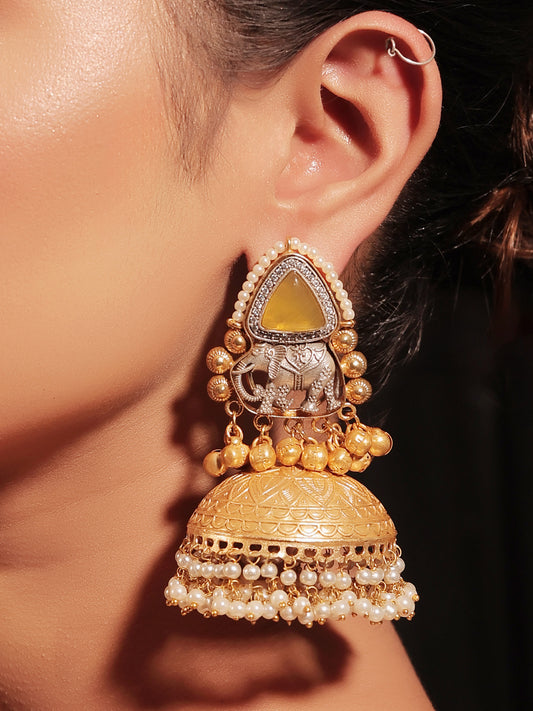 Shobha Yellow Boutique Jhumki