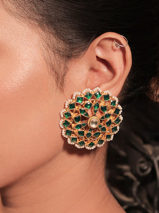 Citra Green kundan Tops