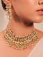 Charbagh Light Green Kundan Necklace Set