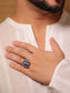 Sadhat Silver Men's Finger Ring