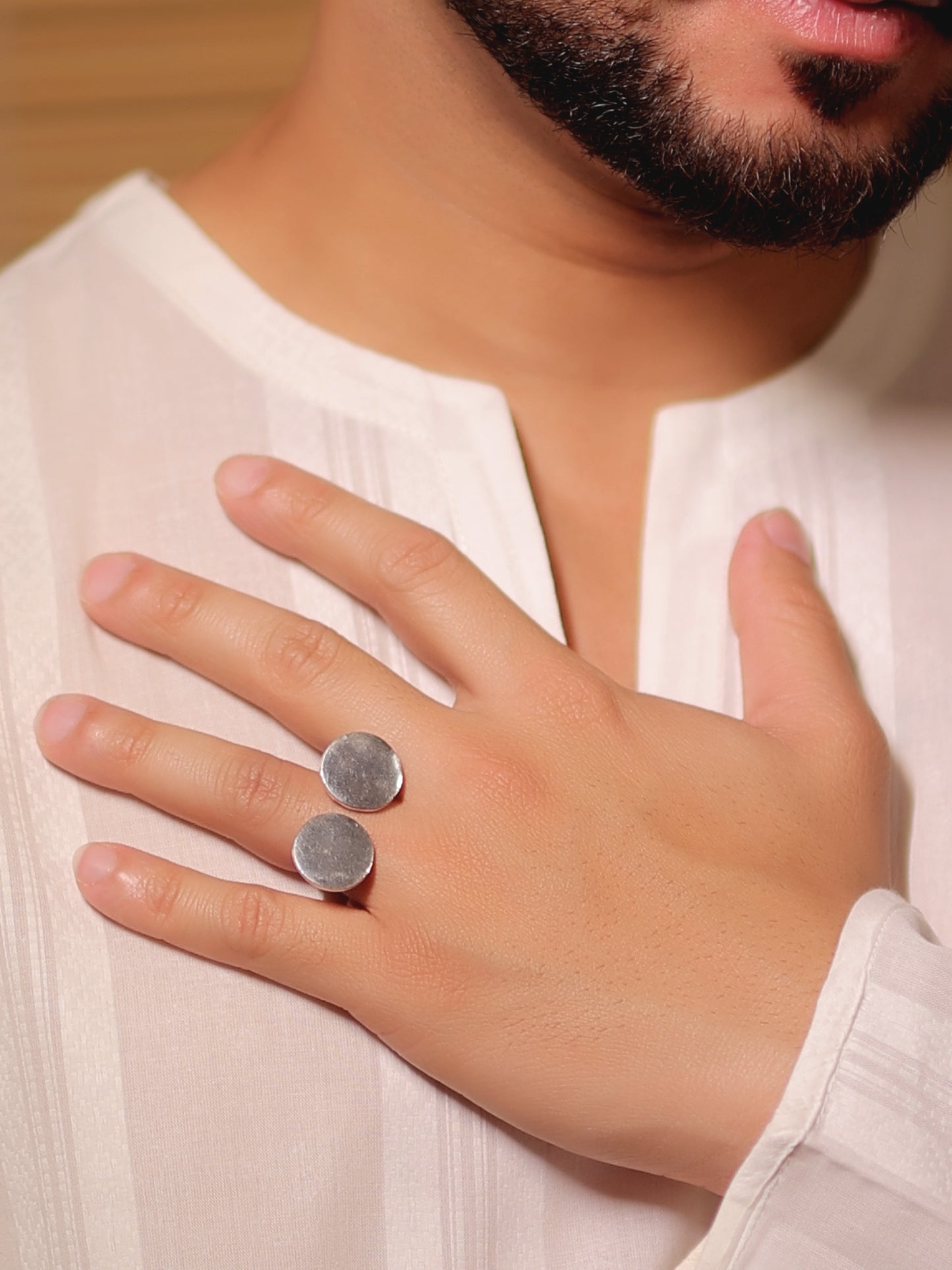 Mohit Silver Men's Finger Ring