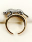 Ikshit Golden Leopard Men's Bracelet Ring Combo
