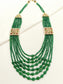 Addarshini Green Jadau Bridal Jewellery Set