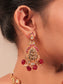 Kaveri Maroon Temple Antique Set
