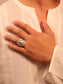 Esha Silver Tribal Finger Ring