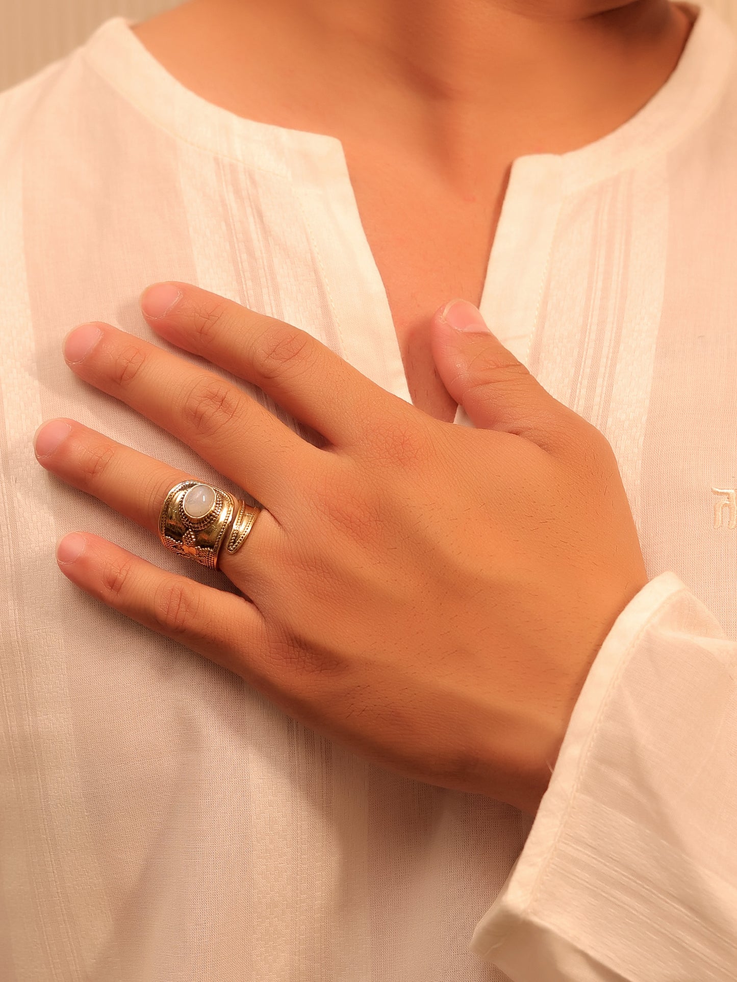 Stephanie Grey Men's Finger Ring