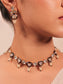 Vriddhi Navy Blue Kundan Necklace Set