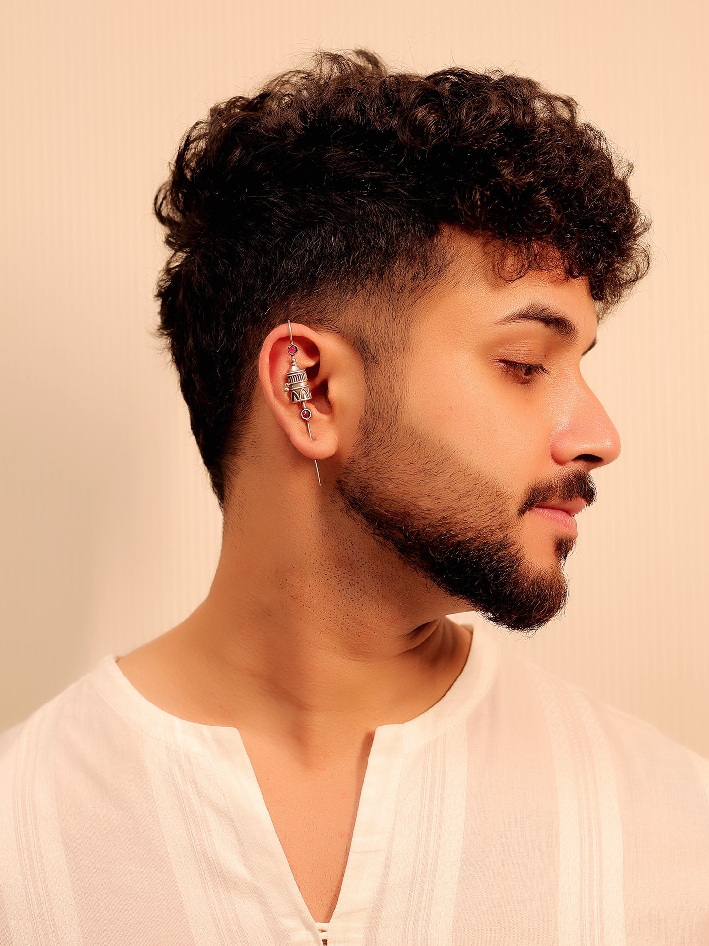Isharv Ruby Men's Earcuff