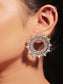 Kayra Sky Blue American Diamond Silver Plated Tops