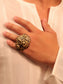 Tasmeera Golden Tribal Finger Ring