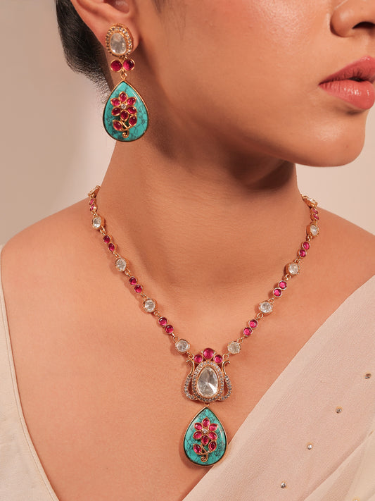 Samanvita Firozi Boutique Necklace Set
