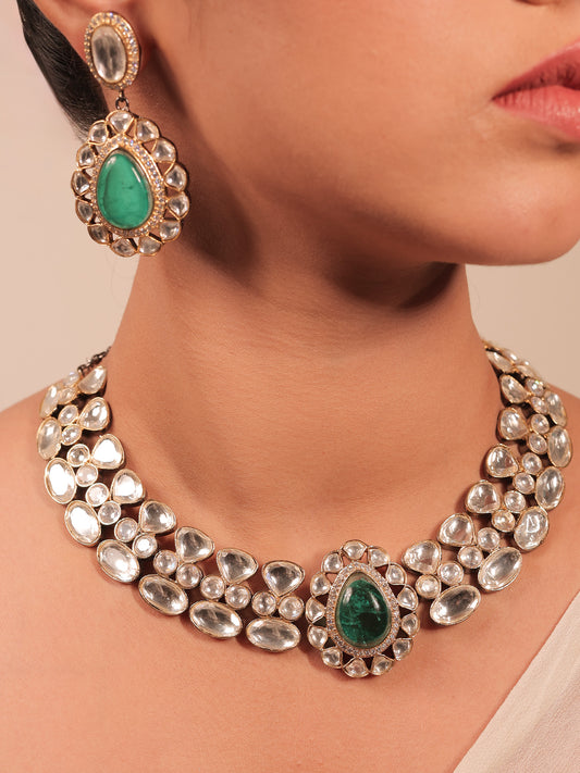 Saiya Green Victorian Necklace Set