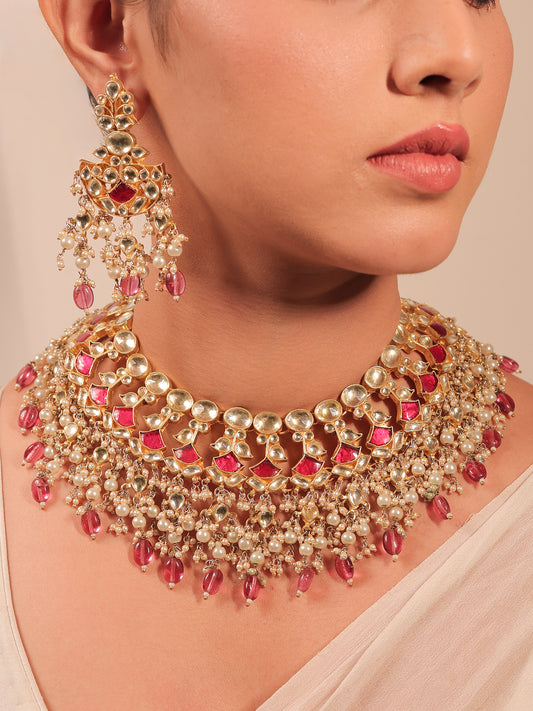Zareenah Bridal Pachi Kundan Neckpiece