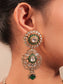 Roma Green Kundan Polki long Necklace Set