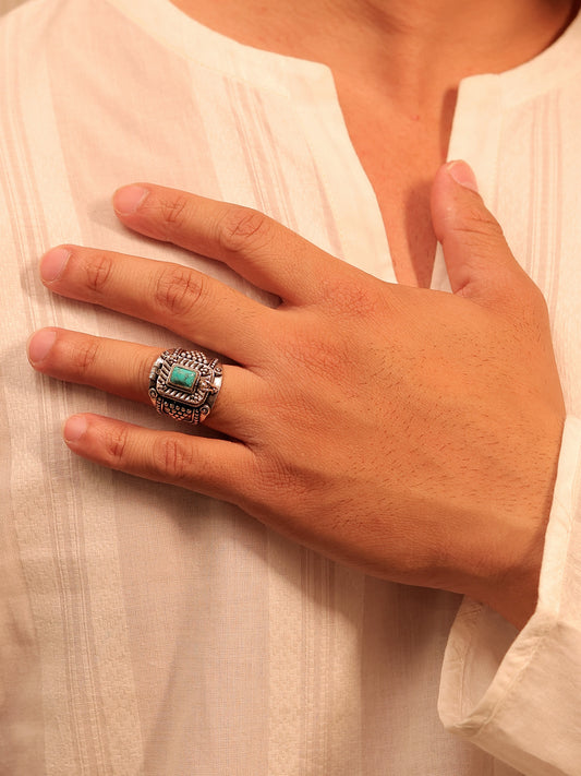 Palash Firozi Men's Finger Ring