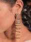 Shaziya White Kundan Jhumki