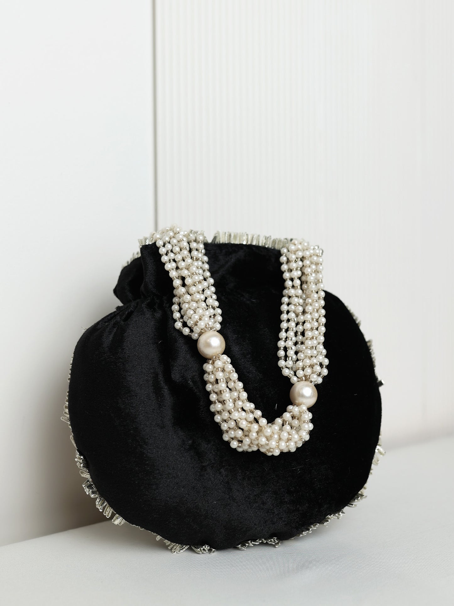 Snehita Black Potli Bag
