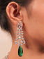 Amrisha Green American Diamond Necklace Set