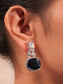 Kamia Navy Blue American Diamond Necklace Set