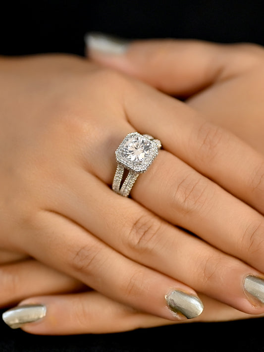 Shabnam American Diamond Finger Ring