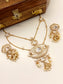 Miyanshi White Kundan Necklace Set