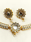 Samriddhi White Kundan Choker Set With Hasli