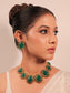 Aurora Green Natural Stone Necklace Set