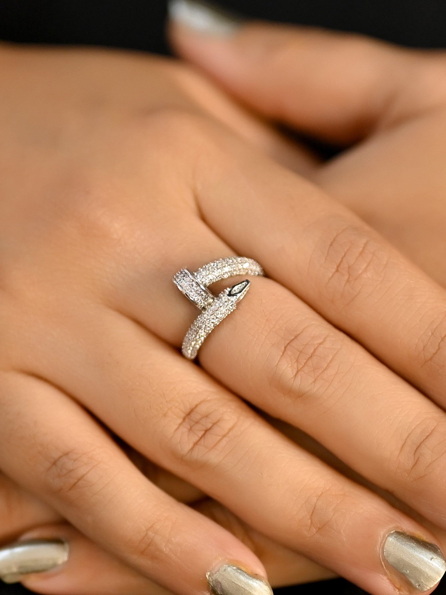Wazeera American Diamond Finger Ring