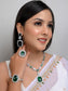 Clemence Green American Diamond Necklace Set