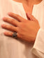 Vritee Black Men's Finger Ring